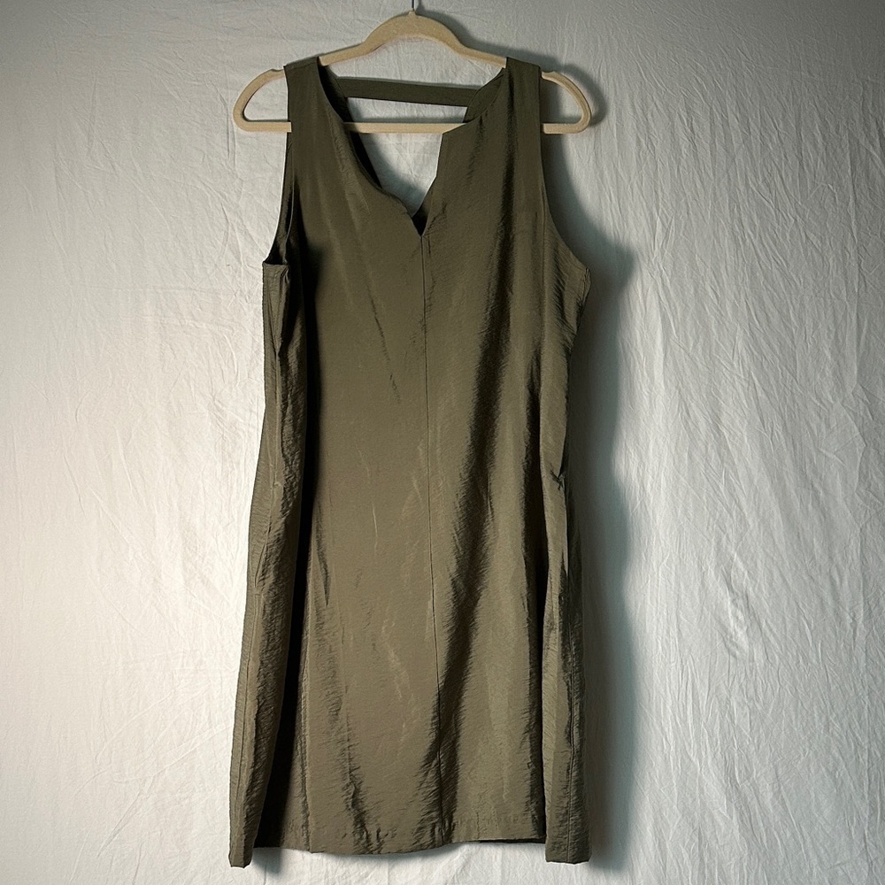 Banana Republic Olive Green Midi Dress